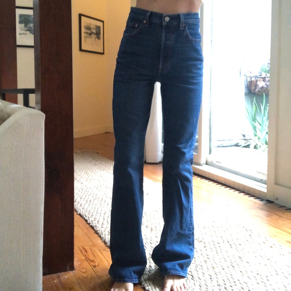 Levi ribcage bootcut jeans